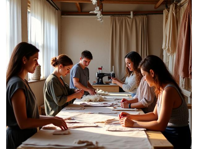 Equipo de QuillaFilo Atelier trabajando