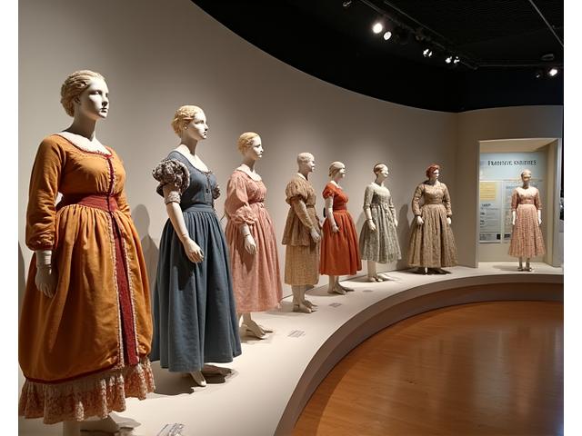 Exposición museo con trajes restaurados